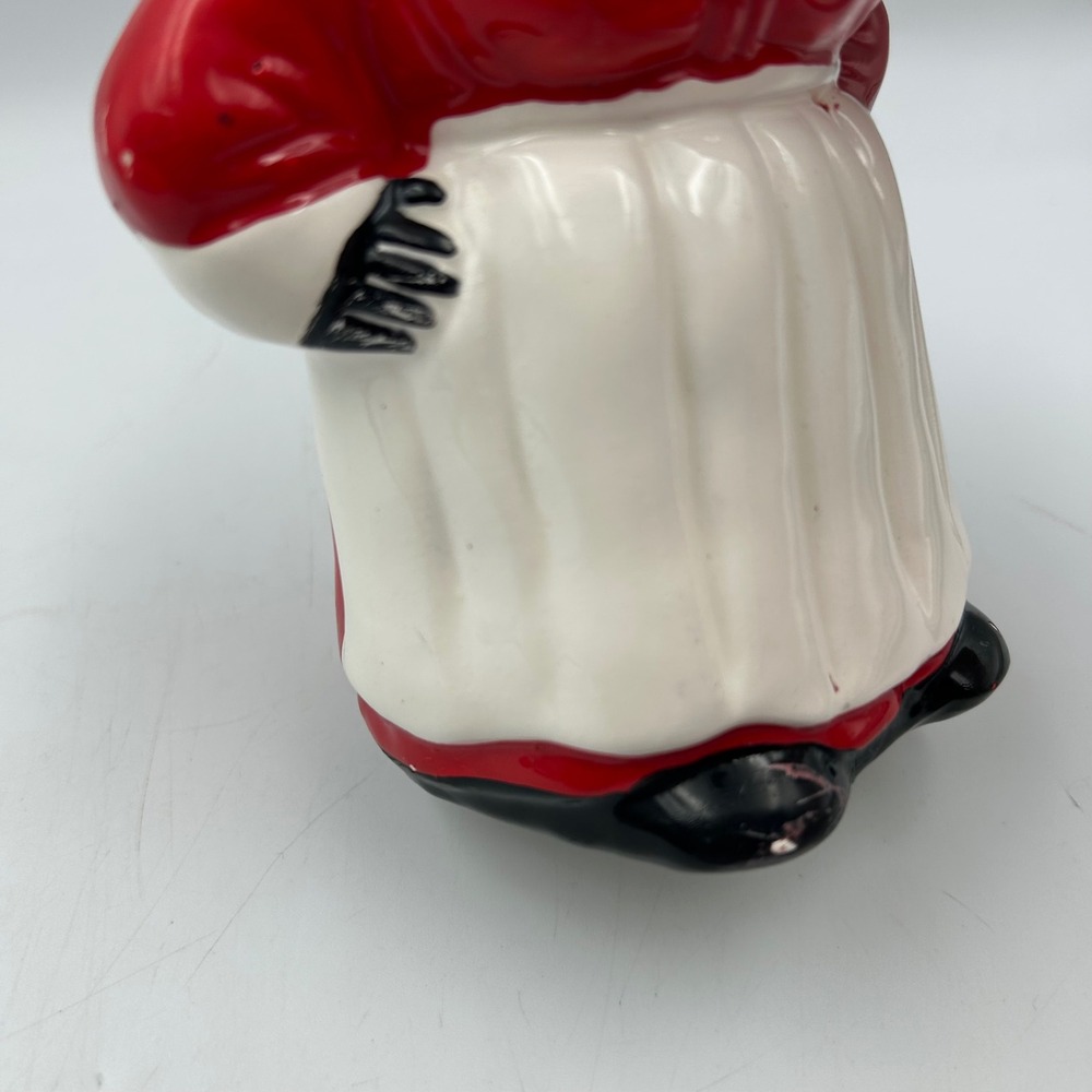 Black Americana Mammy Coin Bank Ceramic Red White Made In Taiwan 6.5" Vintage - Picture 10 of 14